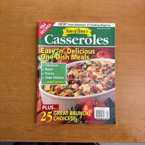 Taste of Home‎ Casseroles Magazine with Red and Green Highlights